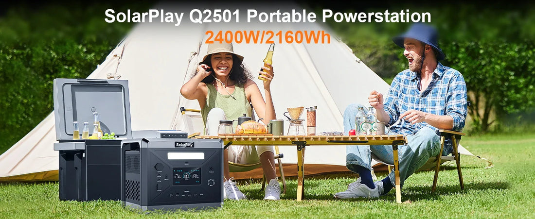 SOLARPLAY Q2501 Power Station – 2160Wh LiFePO4 Battery with 2400W Output