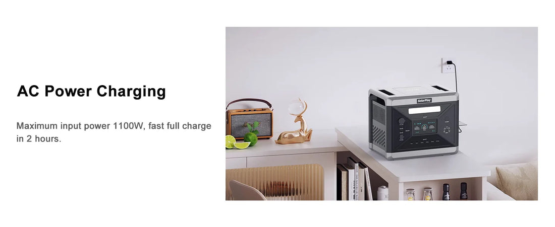 SOLARPLAY Q2501 Power Station – 2160Wh LiFePO4 Battery with 2400W Output