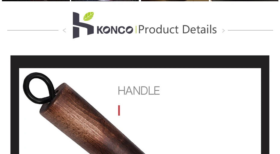 Konco Pure Iron Wok – 32cm Cast Iron Pan for Gas & Induction Cookers
