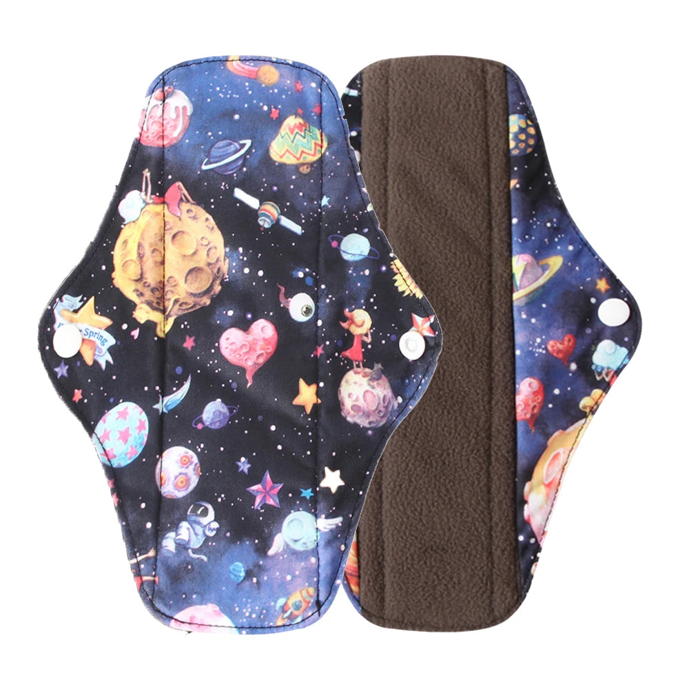 Organic Bamboo Charcoal Reusable Menstrual Panty Liner