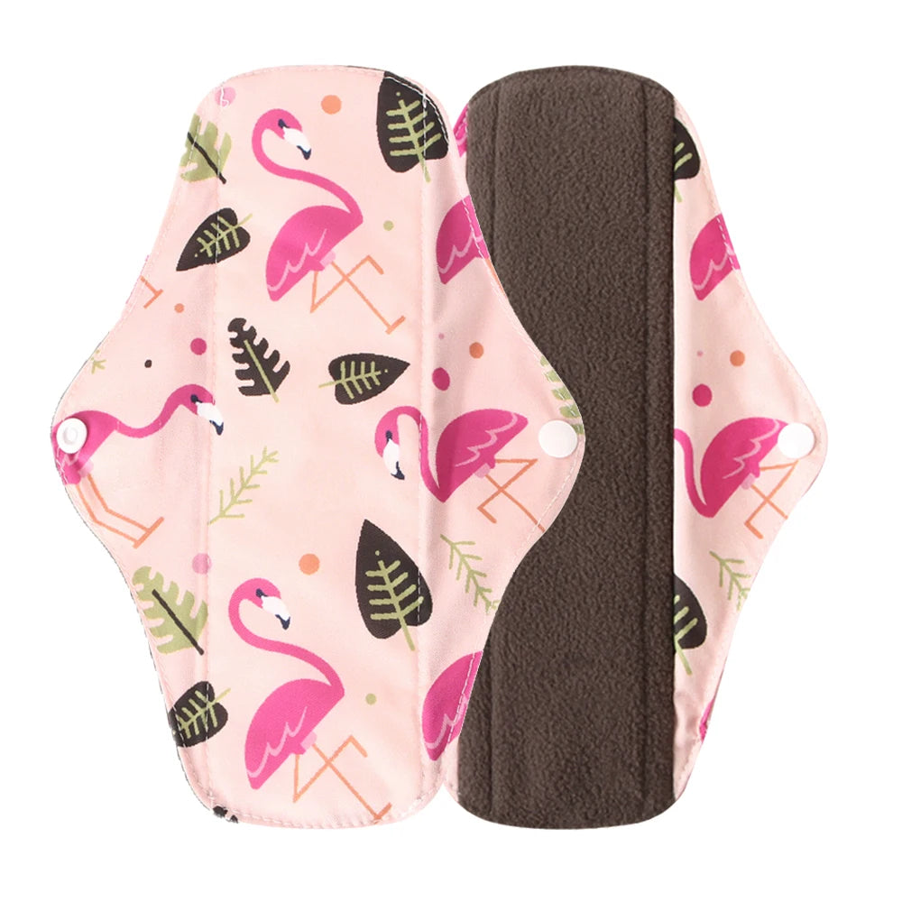 Organic Bamboo Charcoal Reusable Menstrual Panty Liner