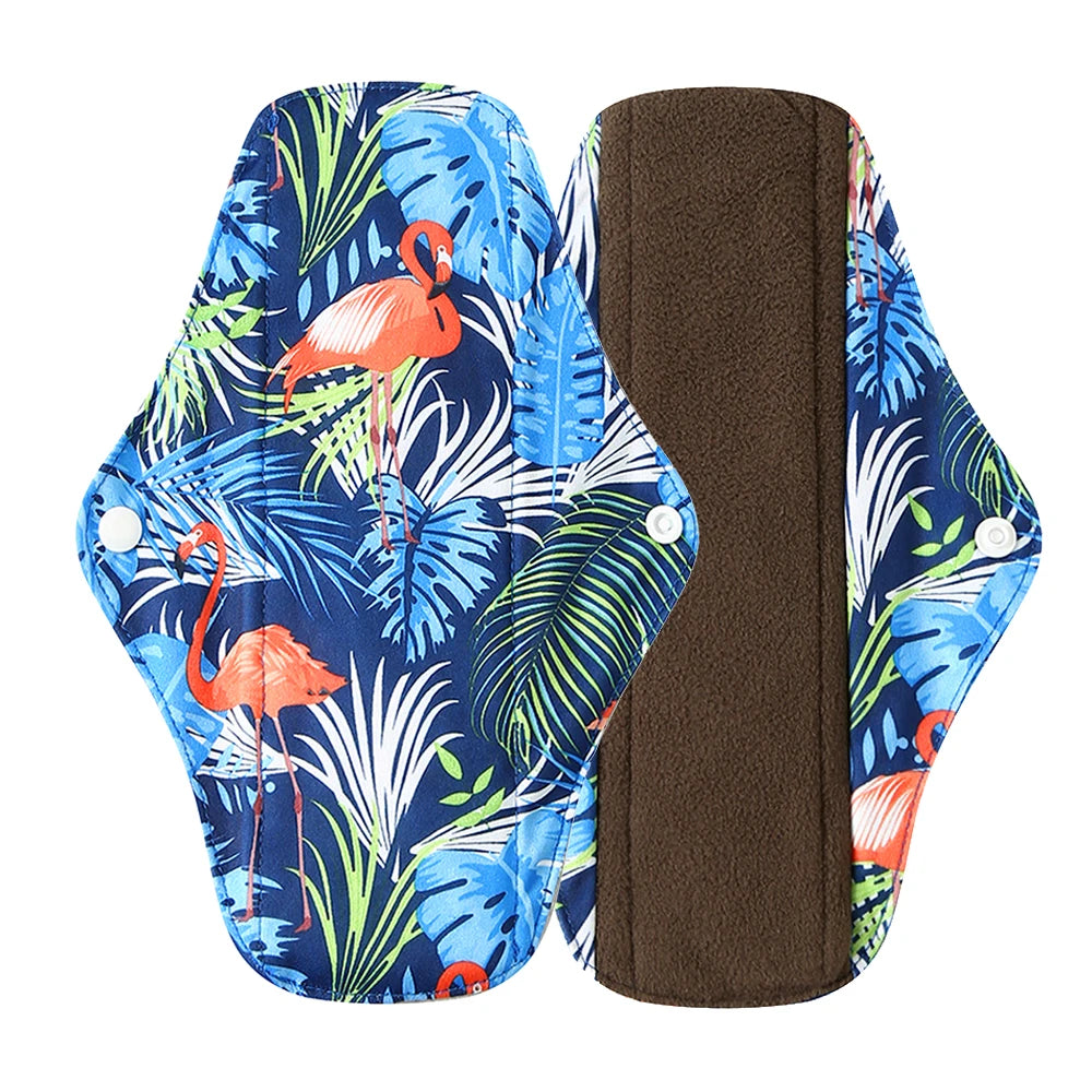 Organic Bamboo Charcoal Reusable Menstrual Panty Liner