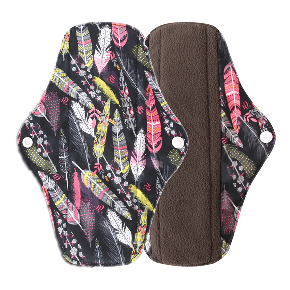 Organic Bamboo Charcoal Reusable Menstrual Panty Liner