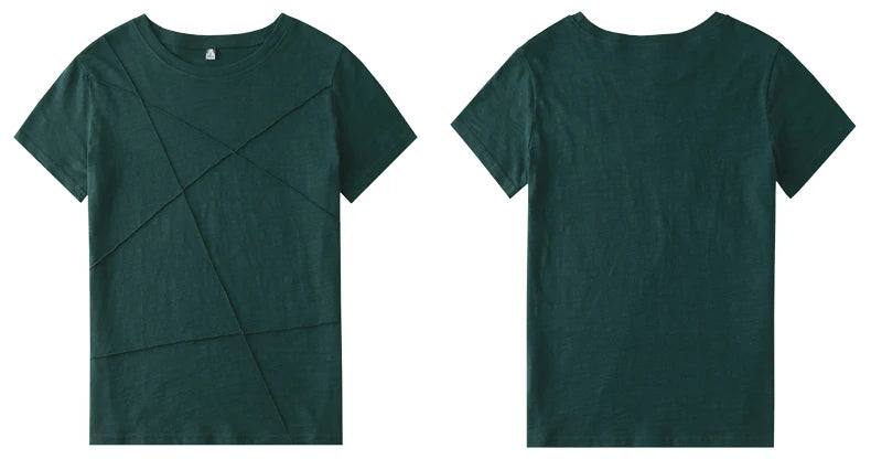 AOSSVIAO Women’s Bamboo Cotton Ribbed T-Shirt – Summer Slim Fit