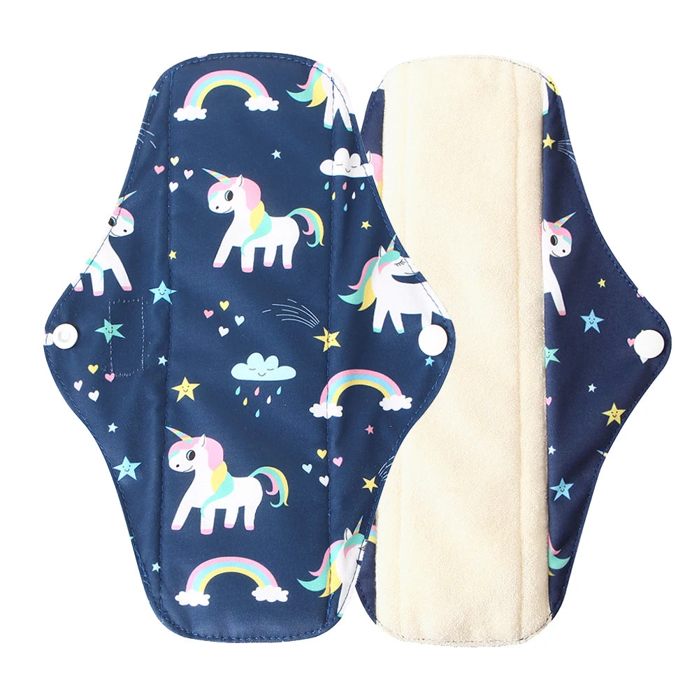 Organic Bamboo Charcoal Reusable Menstrual Panty Liner