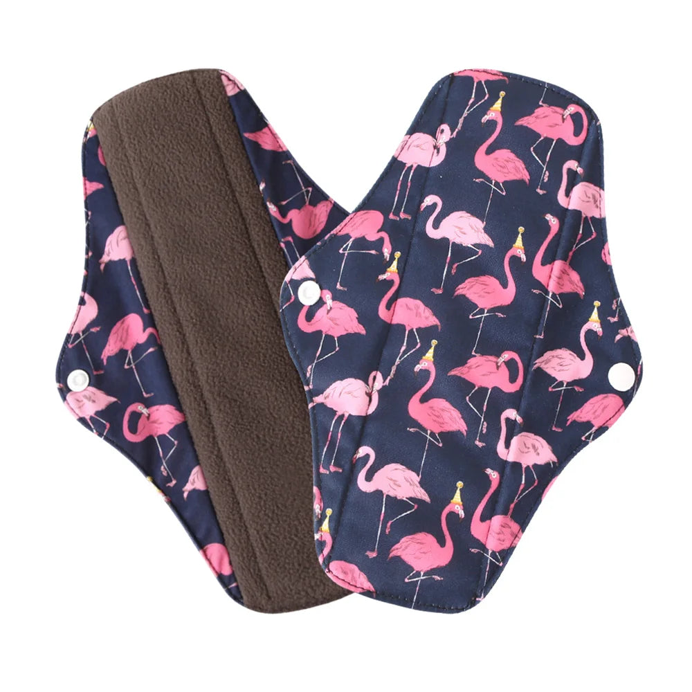 Organic Bamboo Charcoal Reusable Menstrual Panty Liner