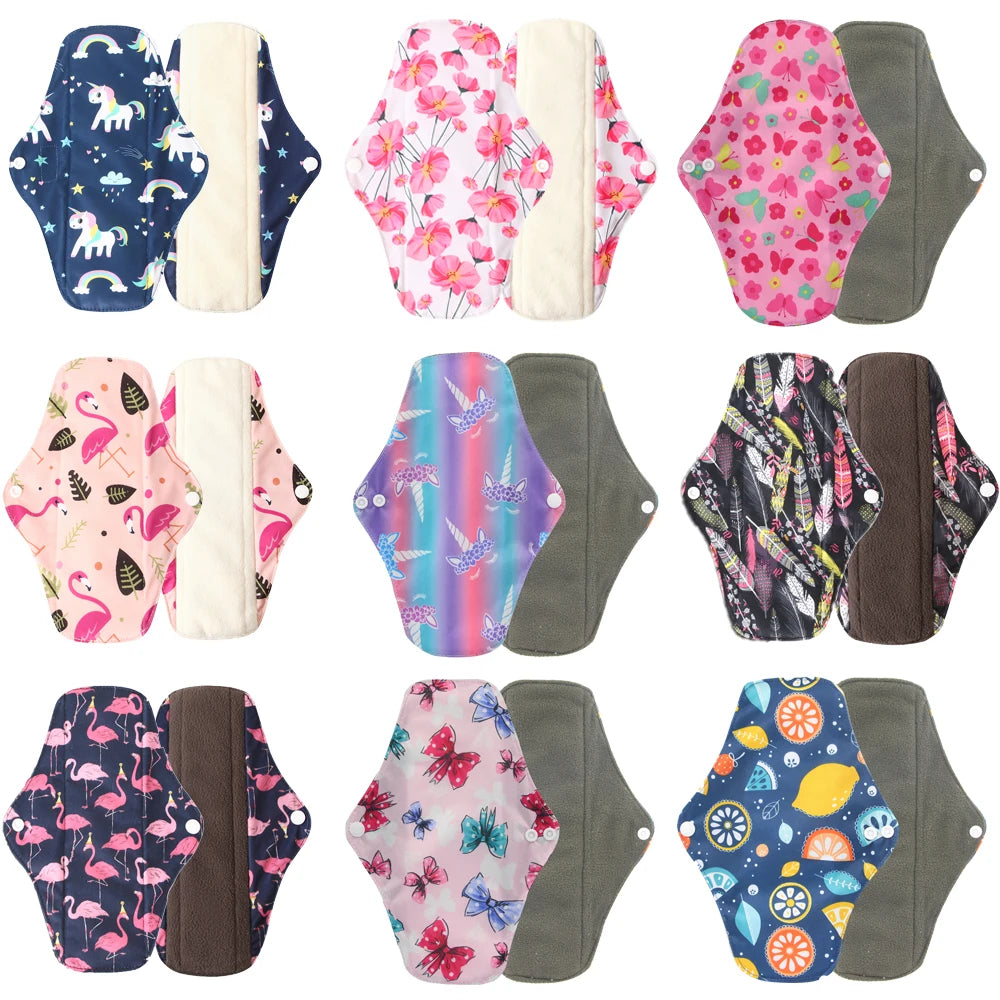Organic Bamboo Charcoal Reusable Menstrual Panty Liner