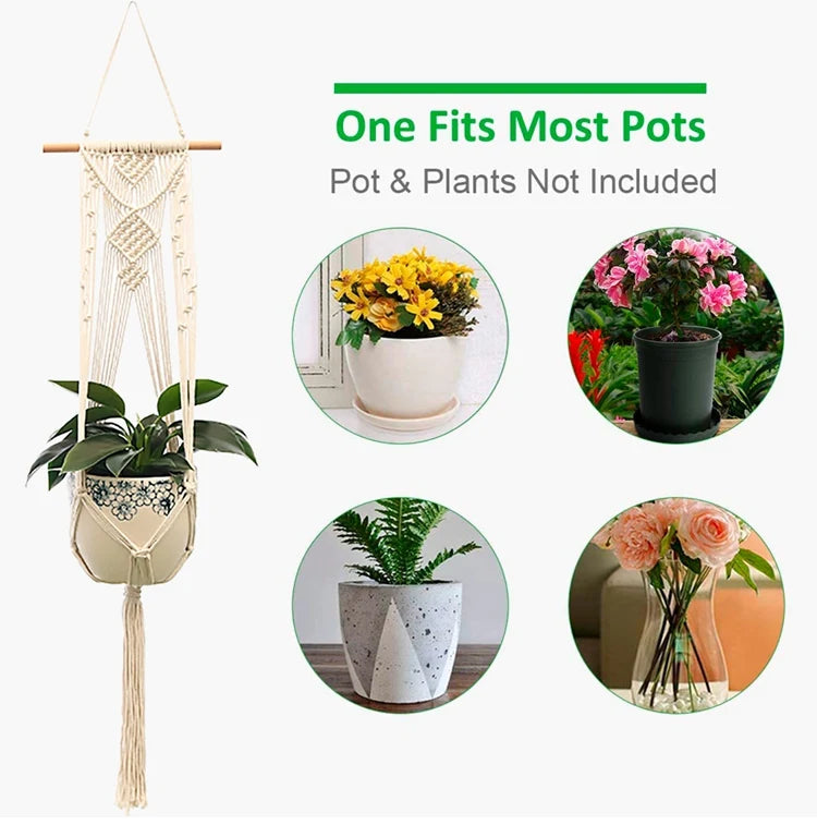 Handmade Macrame Hanging Plant Hanger
