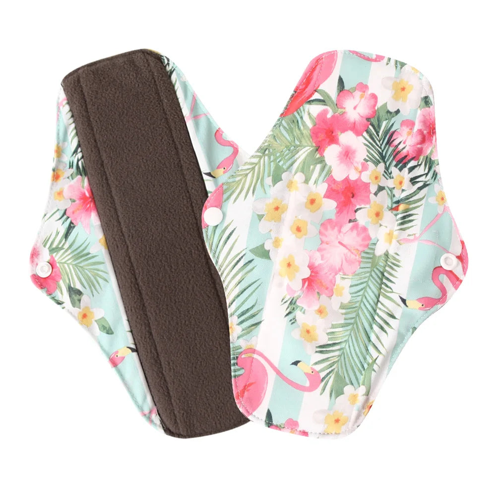 Organic Bamboo Charcoal Reusable Menstrual Panty Liner