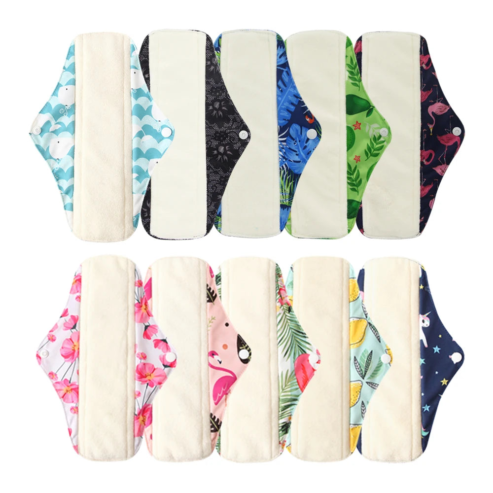 Organic Bamboo Charcoal Reusable Menstrual Panty Liner