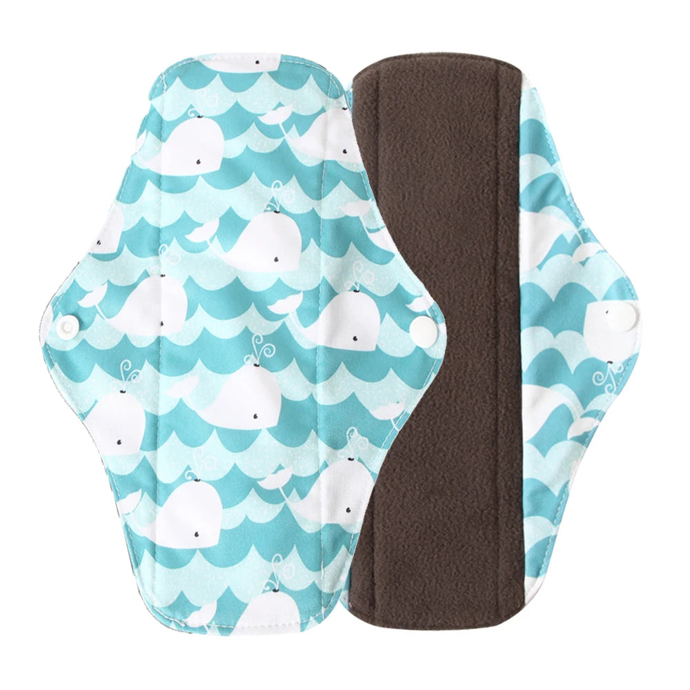 Organic Bamboo Charcoal Reusable Menstrual Panty Liner