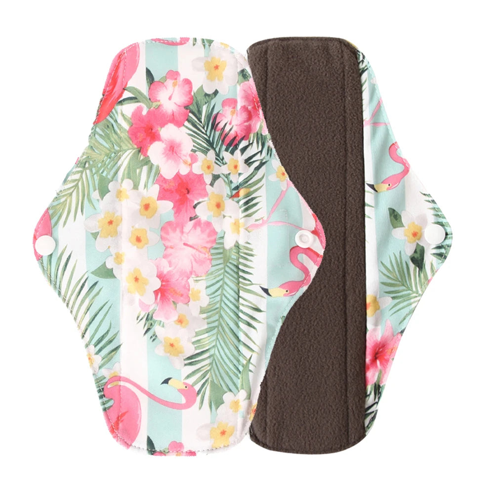 Organic Bamboo Charcoal Reusable Menstrual Panty Liner