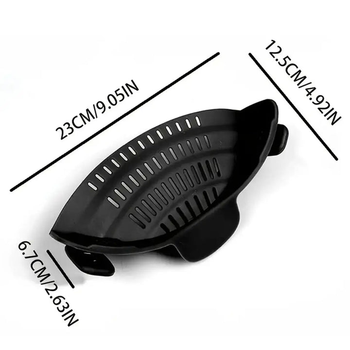 1PC Adjustable Clip-On Pot Strainer – Strainer for Pots, Pans, and Bowls, Kitchen Pot Strainer
