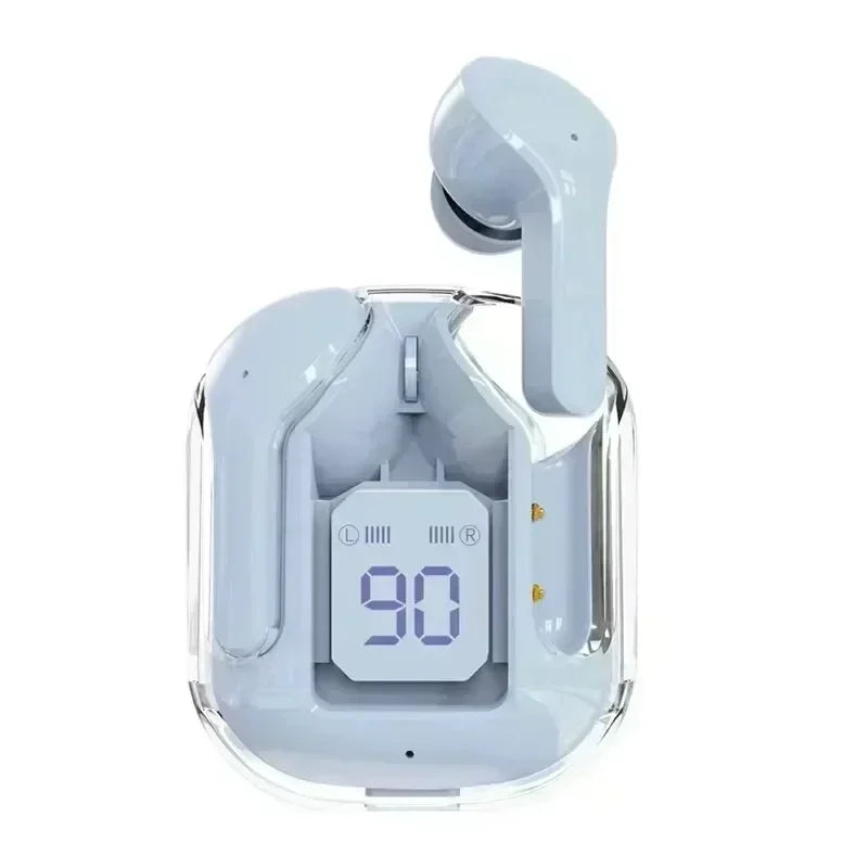 T2 TWS Transparent Wireless Earbuds – Bluetooth Headset with Digital Display & Stereo Sound