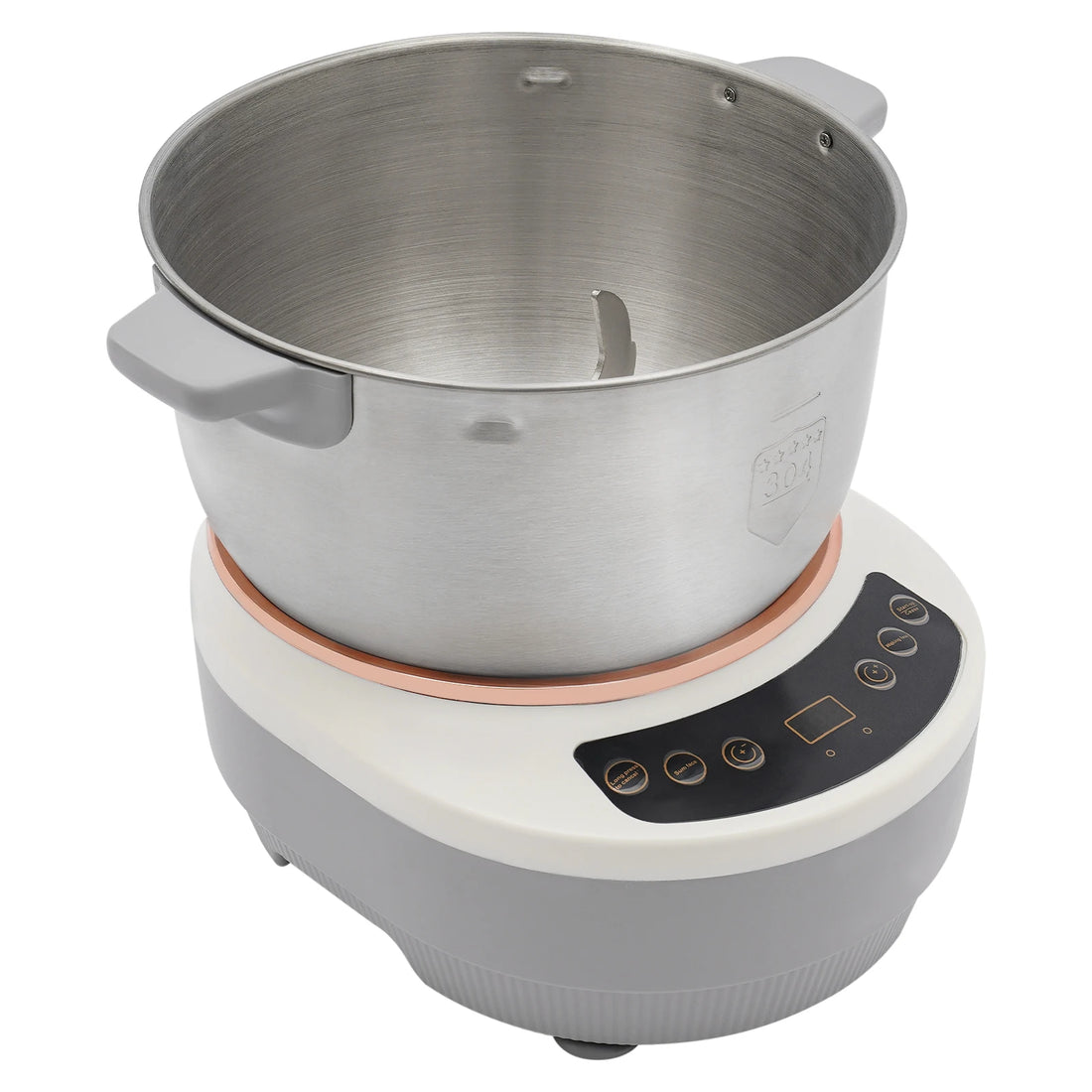 5L Electric Noodle Machine – Silver Household Noodle Making Dough Mixer with 304 Stainless Steeless Steel Silicone ABS 110V 60Hz