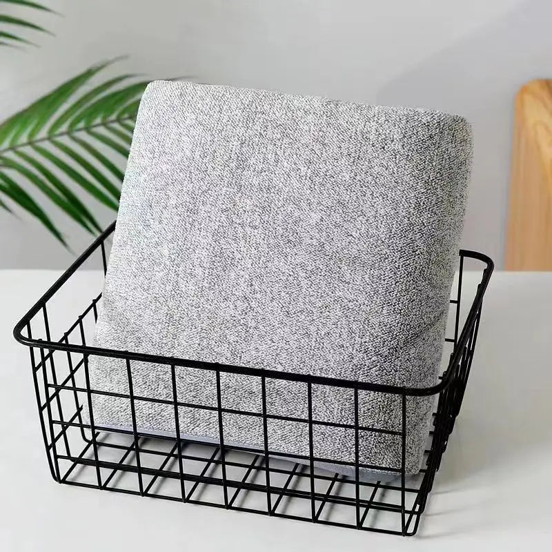 Quick-Dry Bamboo Striped Towel Set – Bath & Hand Towels