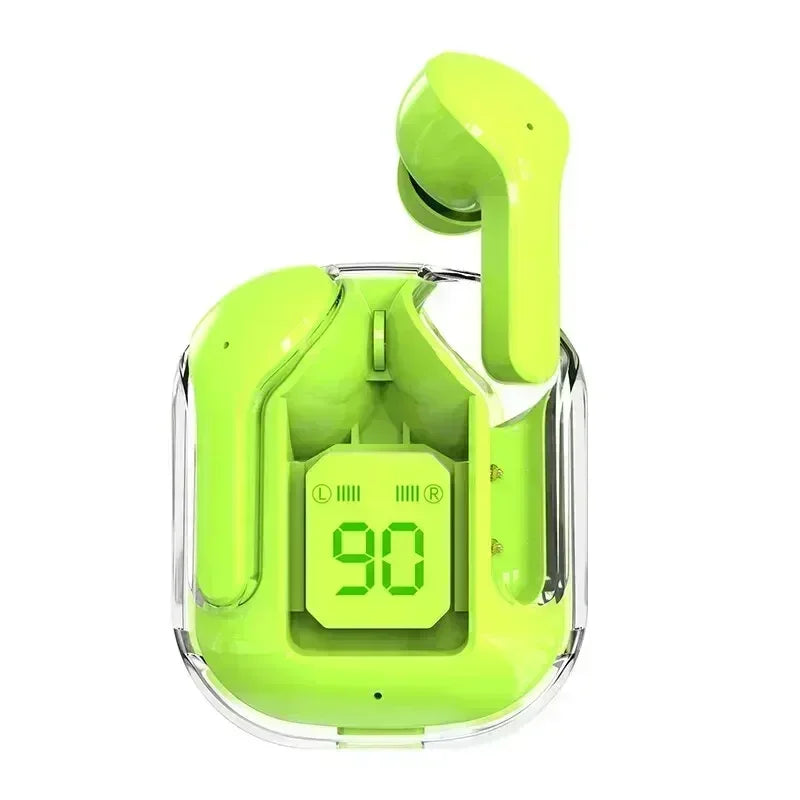 T2 TWS Transparent Wireless Earbuds – Bluetooth Headset with Digital Display & Stereo Sound