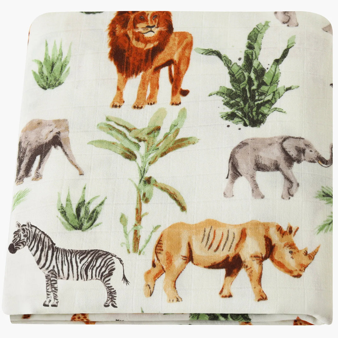 Soft Organic Cotton & Bamboo Baby Muslin Blanket/Bib Wrap