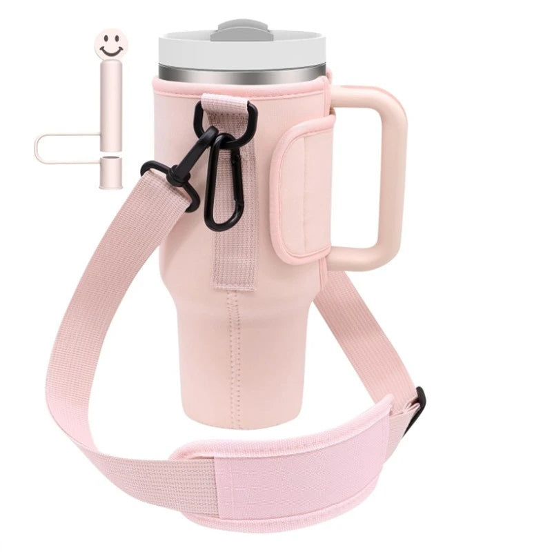 40oz Water Bottle Carrier Bag with Strap
