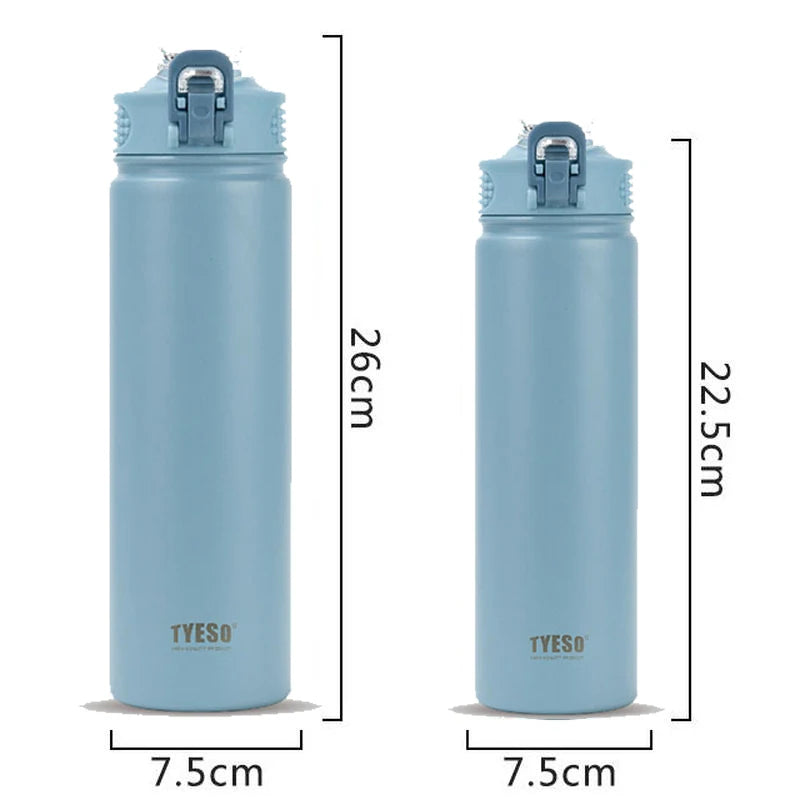 TYESO Stainless Steel Vacuum Bottle – 600/750ml
