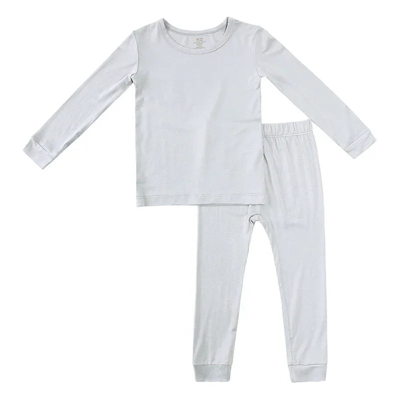 2023 Bamboo Fiber Kids Pajamas - Long Sleeve & Pants