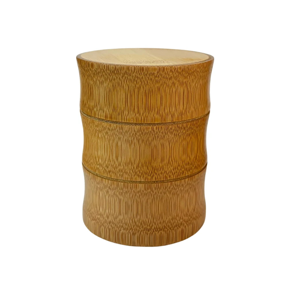 Natural Bamboo Food Storage Box – Eco-Friendly Tea, Nut, and Spice Storage Canister
