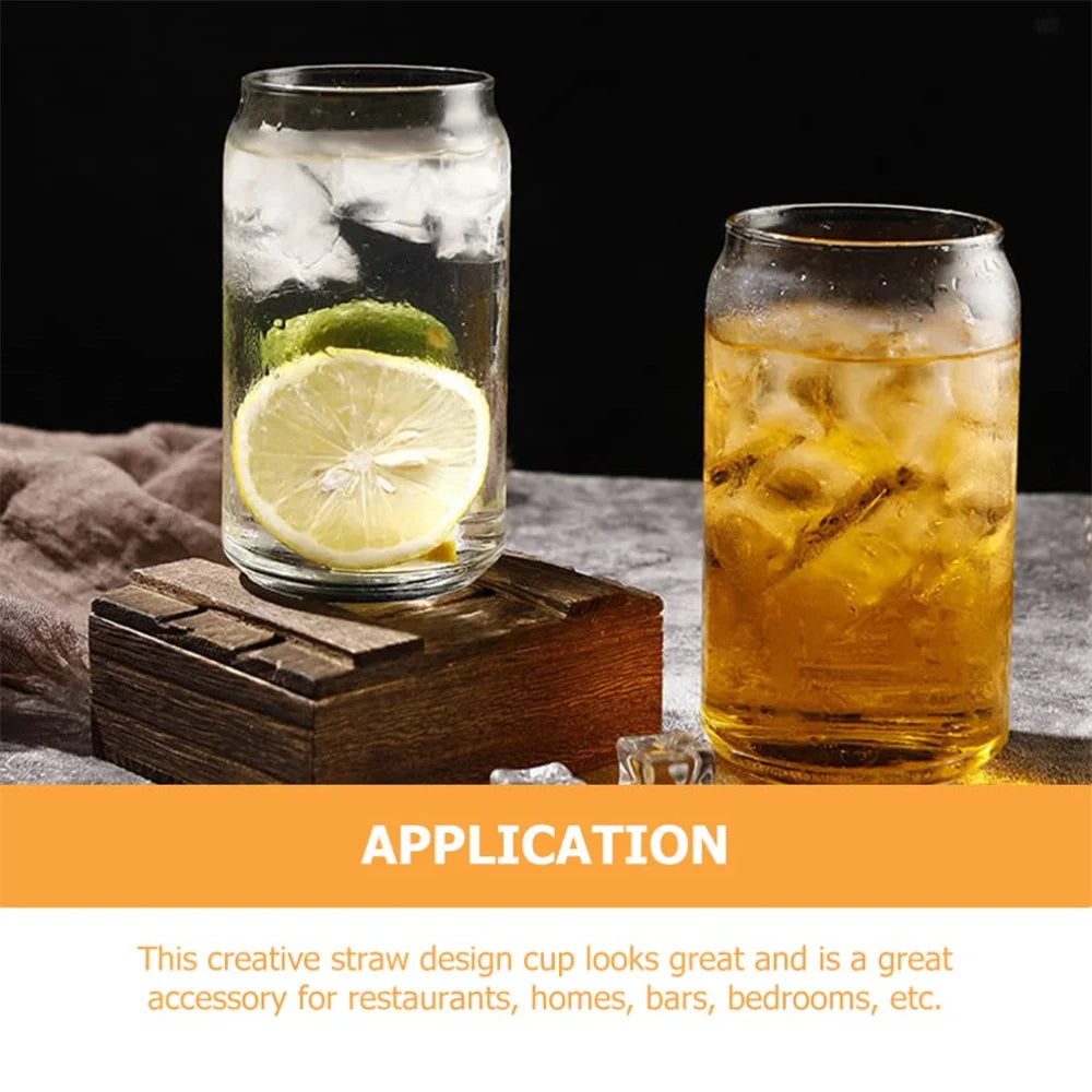 Mason Jar Coffee Mug with Straw and Lid – Iced Coffee Glasses, Beverage & Juice Cups
