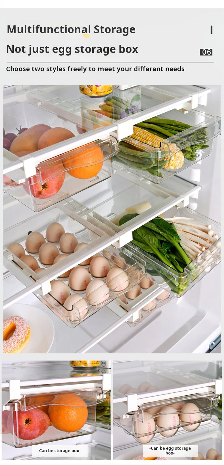 Drawer-Style Refrigerator Egg Storage Box
