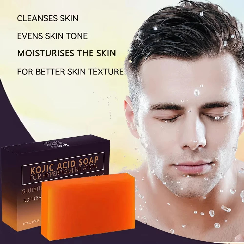 Turmeric Kojic Acid Massage Soap – Handmade for Face & Body