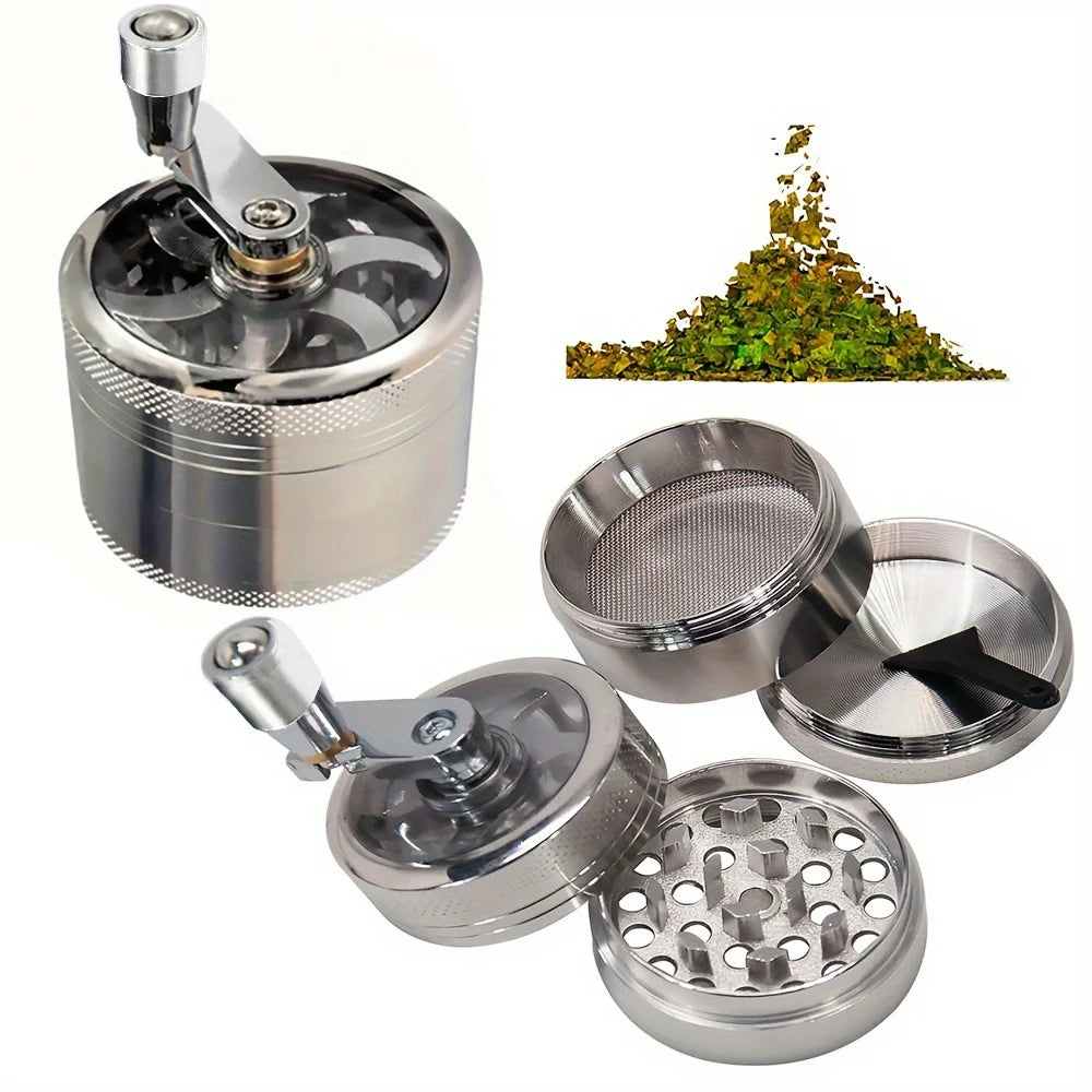 Nut and Hard Spice Grinder – Manual Crusher for Nutmeg, Ginger, Rock Salt, and Peppercorns