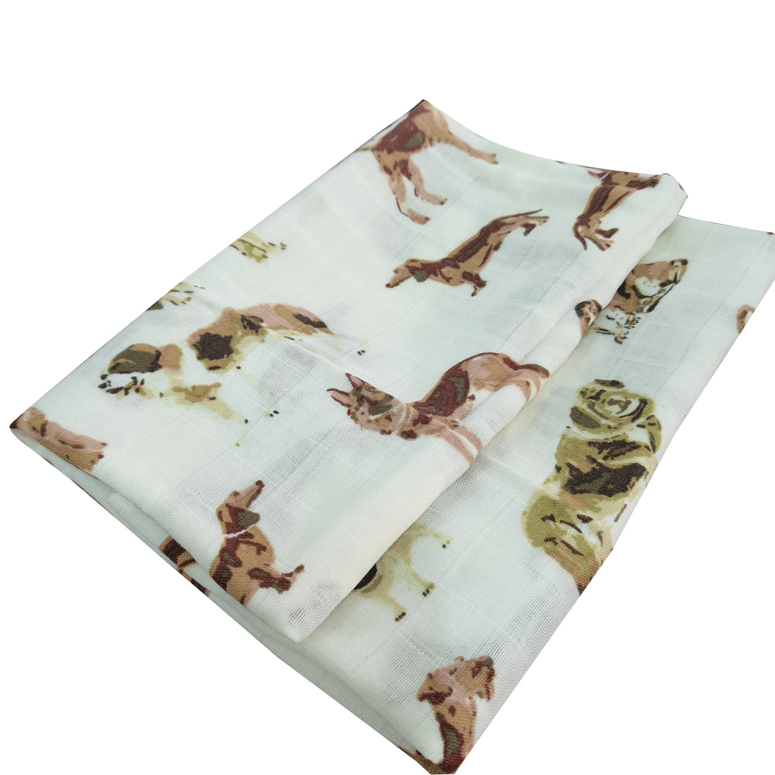 Soft Organic Cotton & Bamboo Baby Muslin Blanket/Bib Wrap