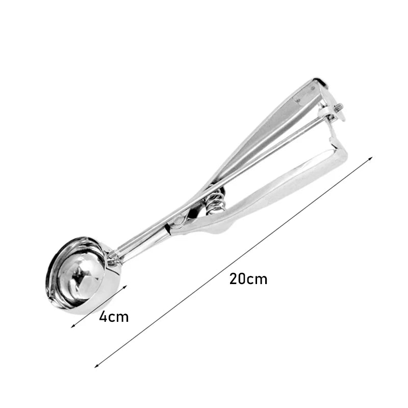Multi-Style Stainless Steel Ice Cream Scoop Ball Digger – Handmade Ice Cube Mold, Easy Demoulding Kitchen Accessories