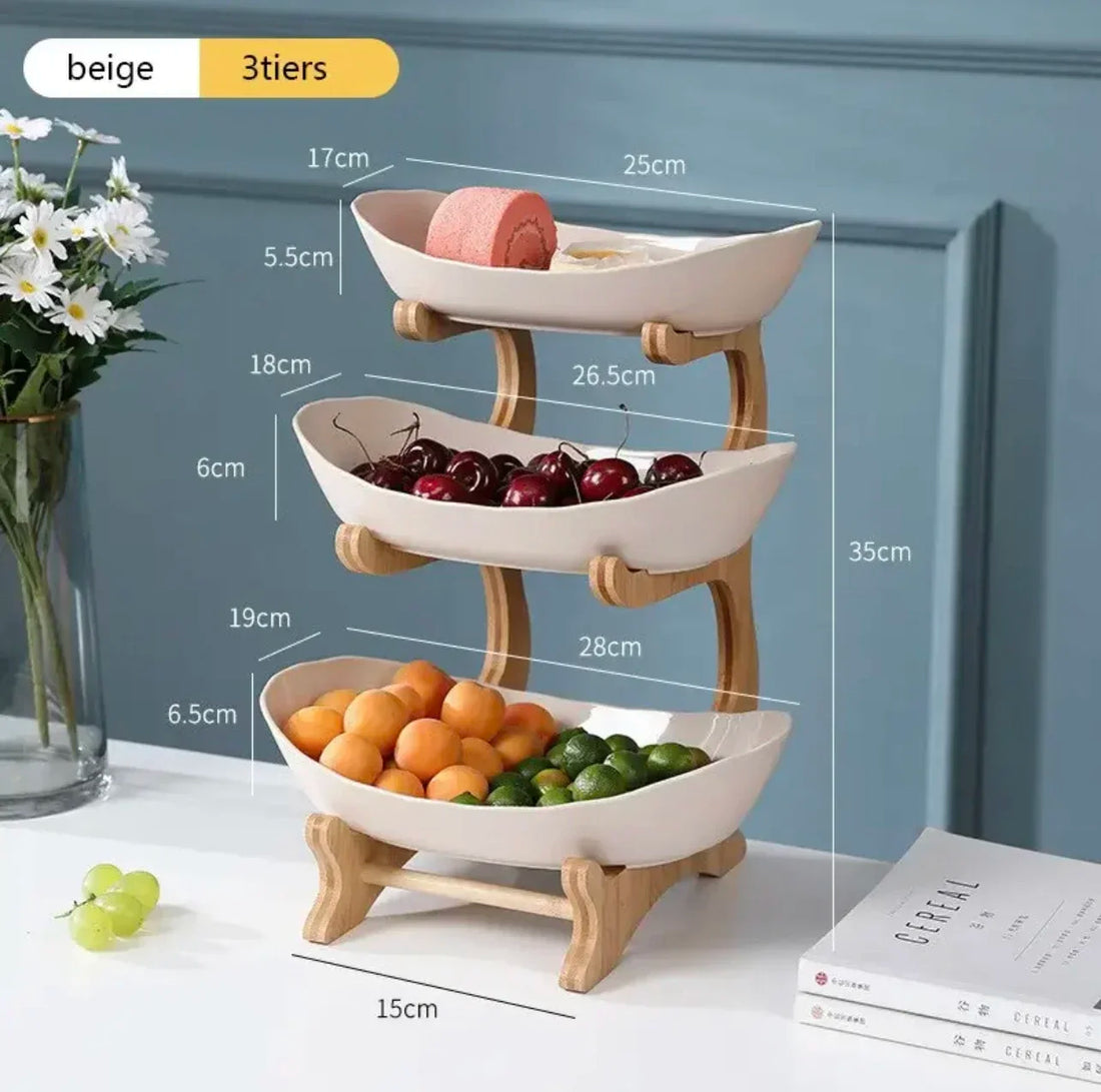 2/3-Layer Wooden Dessert & Fruit Stand