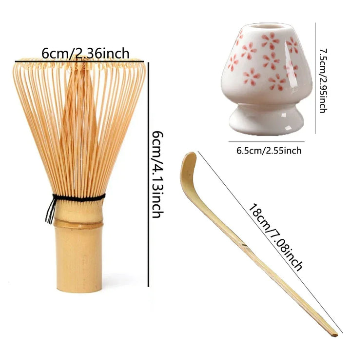 3PCS Japanese Matcha Set – Bamboo Buddha Tea Spoon & Tea Stirring Tools for Tea Preparation