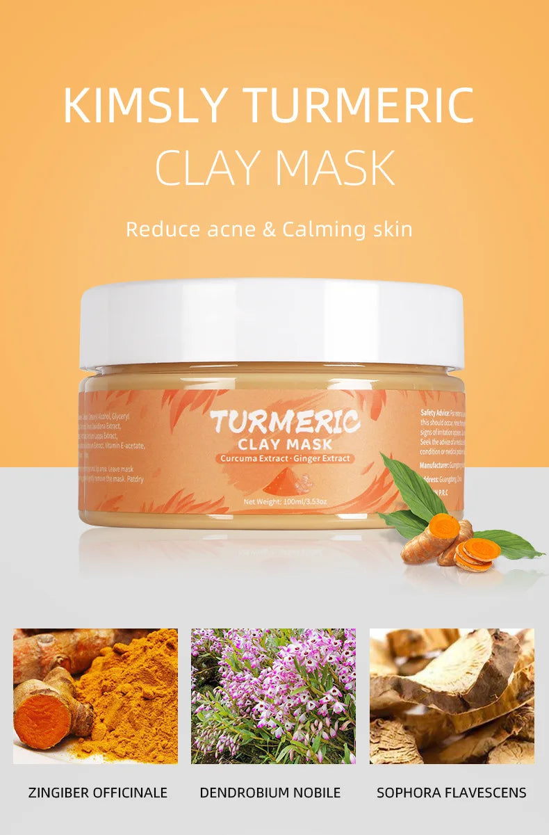 Clay Mud Face Mask Set – Turmeric, Green Tea, Rose & Avocado