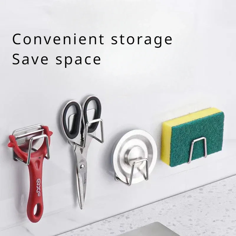Stainless Steel Kitchen Sponge & Lid Rack – Multifunctional Drainage & Storage Organizer