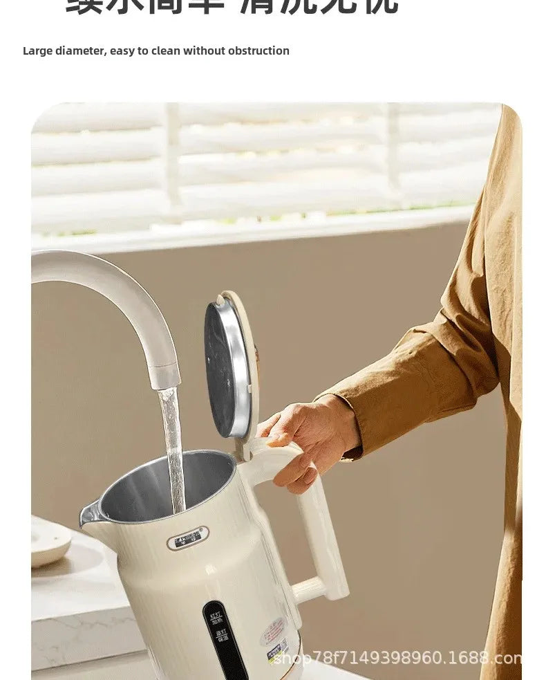 Large Capacity Automatic Breakdown Electrical Kettle – Half Sphere Shape Insulated Thermal Water Heater for Dormitory and Home Use