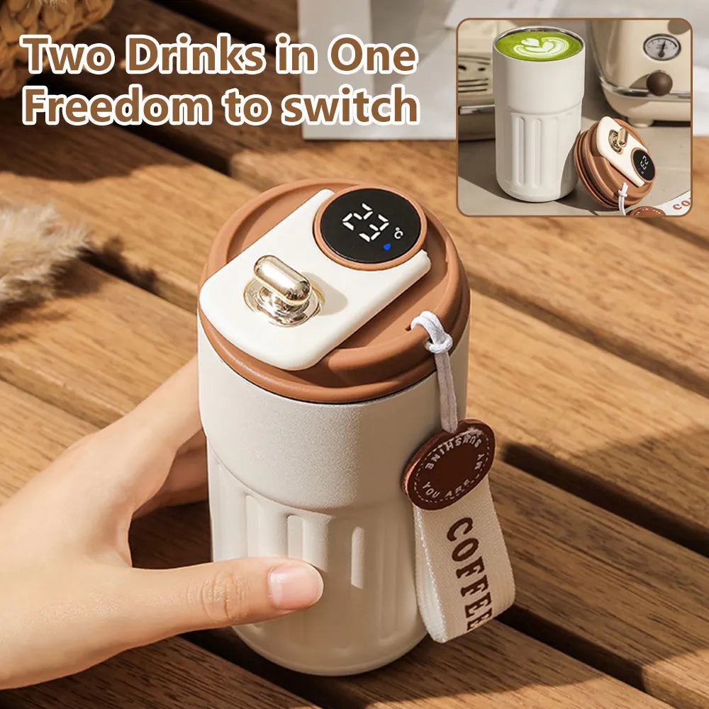 Smart Temperature Display Insulated Coffee Cup