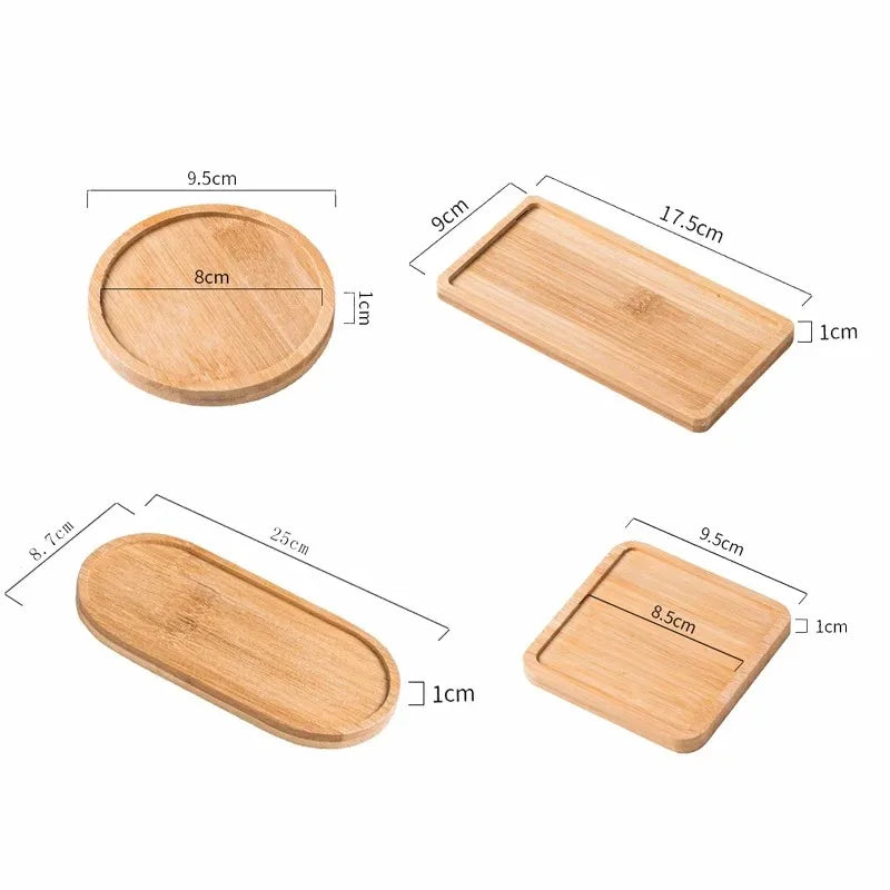 Bamboo Wooden Storage Tray – Oval & Rectangular Options