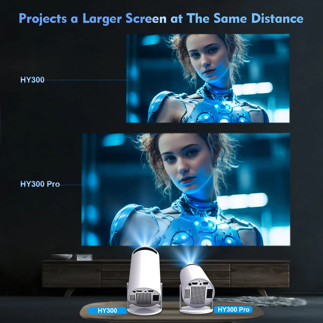 Magcubic HY300 Pro 4K Android Projector – 260 ANSI