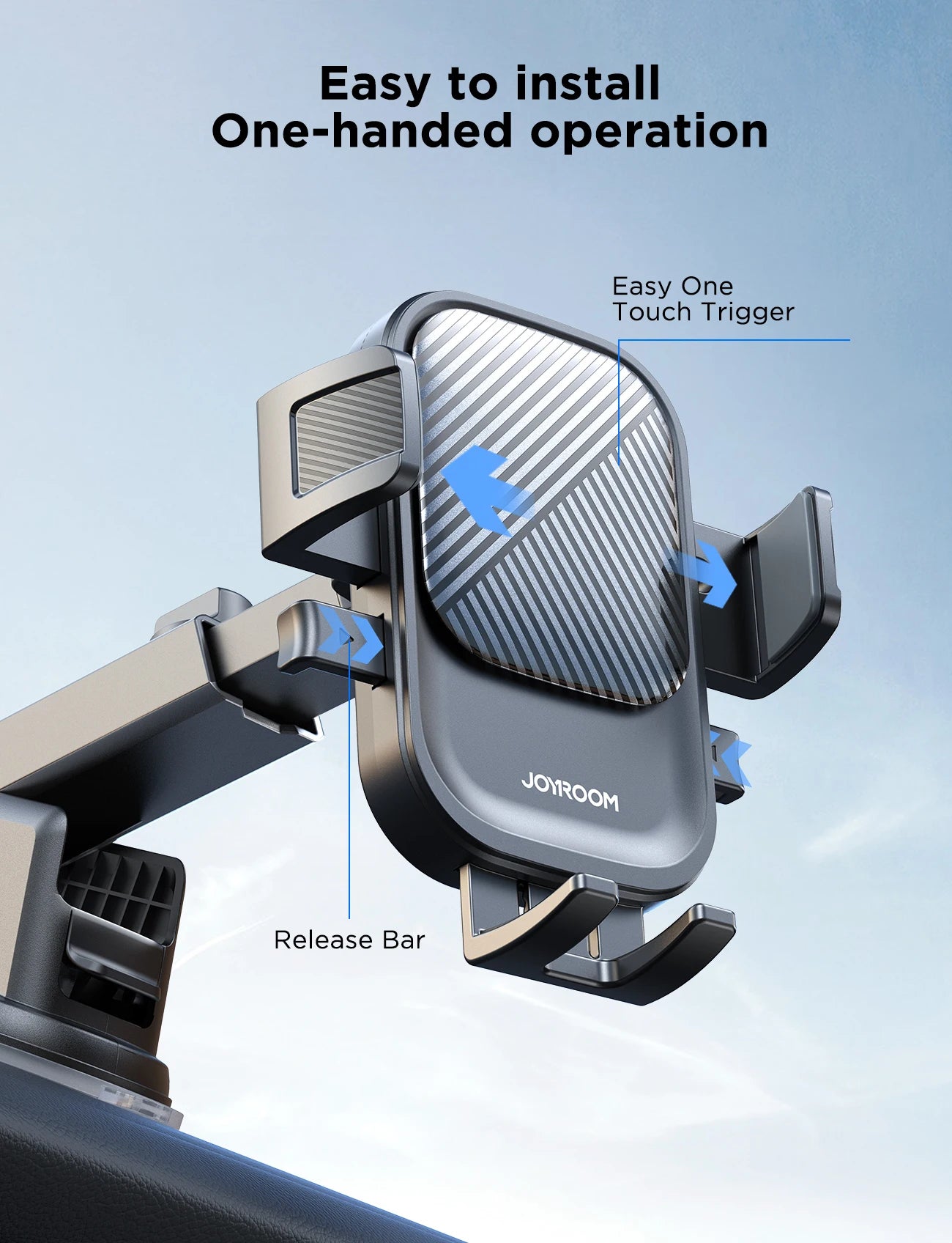 Joyroom Car Phone Holder – Air Vent Mount with 360° Rotation for iPhone, Samsung, Xiaomi, Huawei