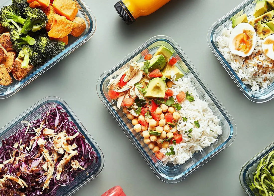 [10-Pack] Glass Meal Prep Containers with Lids – MCIRCO Food Storage Containers with Snap Locking Lids, Airtight Lunch Containers