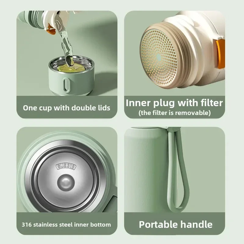 316 Stainless Steel Thermos Cup for Girls – Kids School Water Bottle