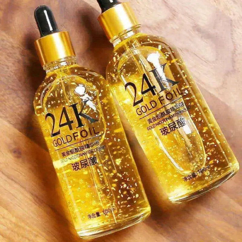 24K Gold Hyaluronic Acid Face Serum – Anti-Aging & Brightening (100ml)