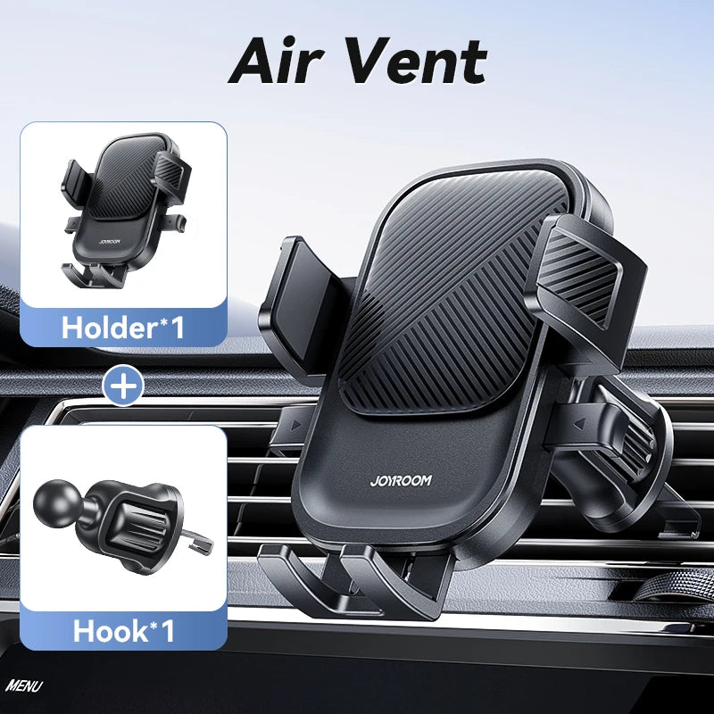 Joyroom Car Phone Holder – Air Vent Mount with 360° Rotation for iPhone, Samsung, Xiaomi, Huawei