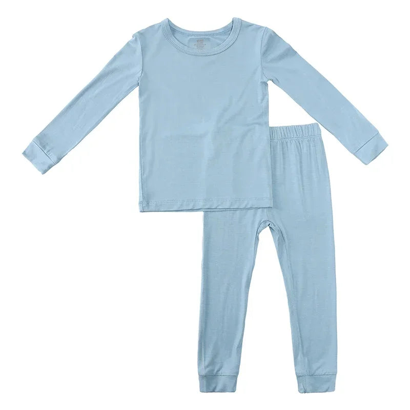 2023 Bamboo Fiber Kids Pajamas - Long Sleeve & Pants