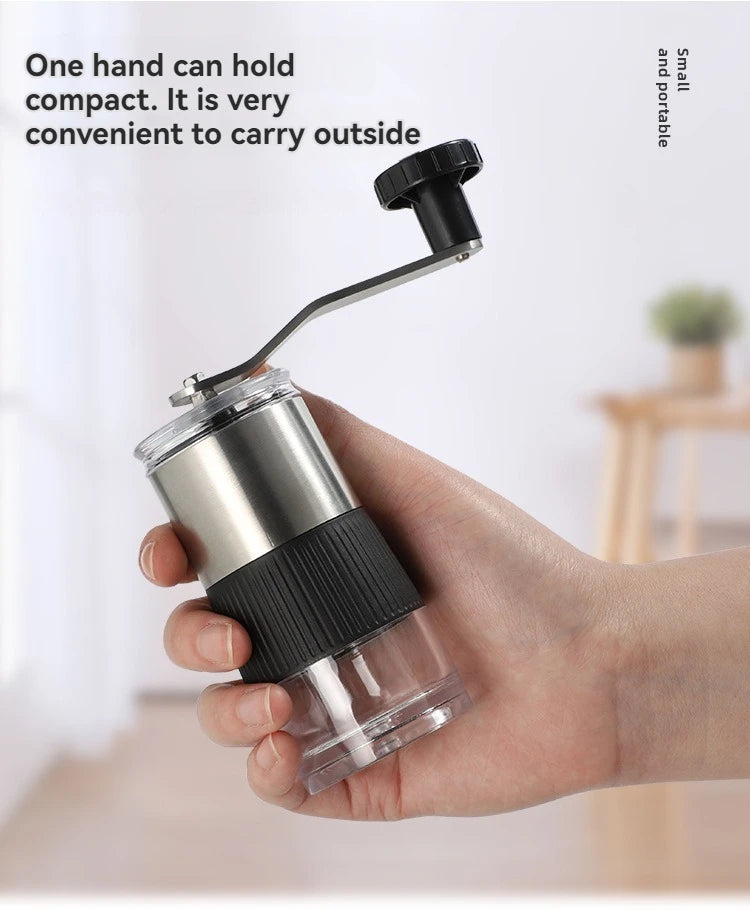 New Mini Hand Shake Manual Coffee Grinder – Stainless Steel Ceramic Core
