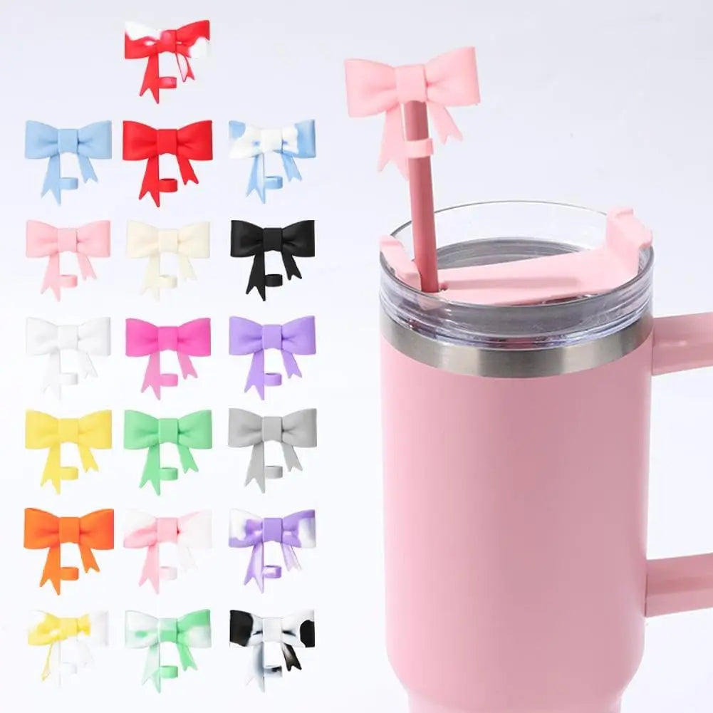 Bow Straw Cover for Stanley 40 & 30 Oz Cup – 10mm Silicone Straw Cap