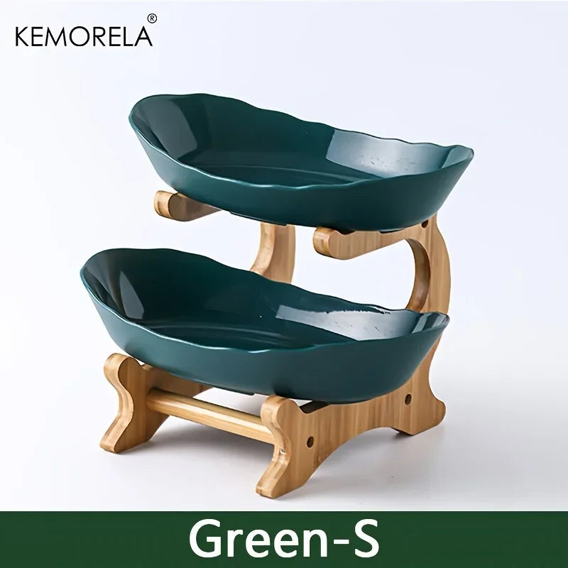 2/3-Layer Wooden Dessert & Fruit Stand