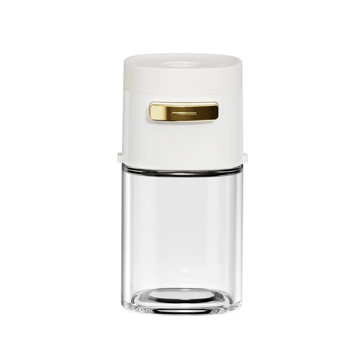 180ML Glass Quantitative Seasoning Jar – Press-Type Salt Control Bottle, Sealed Salt Jar for Kitchen